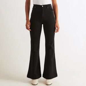 Rolla’s Eastcoast flare/high rise jeans black size 24 NWT